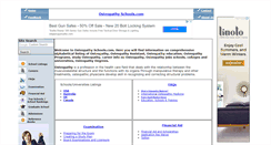 Desktop Screenshot of osteopathyschools.com