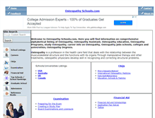 Tablet Screenshot of osteopathyschools.com